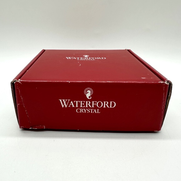 WATERFORD CRYSTAL Christmas Holiday Snowflake Ornament 4" x 3.5" With Box - Picture 16 of 16